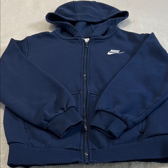 Nike Kids Dark Blue Zip-Up Hoodie - Picture 3 of 9
